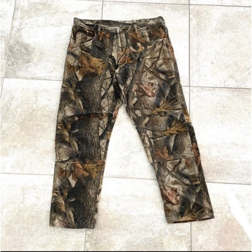 Wrangler Pro Gear Realtree Hardwoods Camo Hunting pants‎ Mens size 40x32